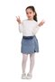 Girl's Elastic Waist Jean Denim Shorts Skirt