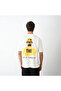 Graphic Printed Unisex Casual Style White Pastel Tone Oversize T-Shirt - 4