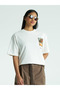 Unisex White Oversize 100% Cotton Back and Front Printed Crew Neck Street Style T-Shirt Vincent - 3