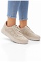 Castle 12506 Women's Beige Genuine Leather Orthopedic Rubber Laced Casual Sneaker Shoes - 2