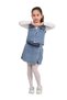 Girl's Cotton Jean Denim Buttoned Denim Vest - 2