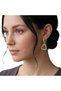 Zircon Stone Heart Earrings Women's Hoop Earrings Dangle Stylish Stainless Steel Earrings - 2