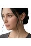Twirl Hoop Earrings Women Stainless Steel Silver Color Stylish Minimal Daily Earrings - 2
