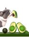 Avocado Catnip Cat Grass Licking Ball Adhesive 360 °   Rotating Cat Toy Stress Reliever 1Pc - 2