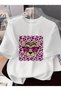 Leopard eyewear wearing pink patterned tiger printed premium oversize t-shirt