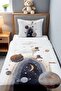 Teddy Bear Patterned Single Baby Kids Pique Set in Space - 2