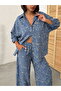 Embroidered Shirt - Dark Blue Dsn1 |   F1899 - 4