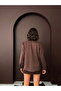 Embroidered Scuba Suede Shirt - Brown |   F2024 - Coffee - 4