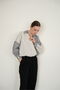 Cross-Fitting Shirt with Collar and Hem - Stone Black |   F2094 - Stone Black - 3
