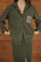 Corduroy Embroidered Shirt - Khaki |   F1997 - Khaki - 5
