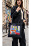 Canvas Tote Art Series Printed Collection Bag - 3
