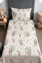 Floral Cute Forest Patterned Bedspread and Pillowcase