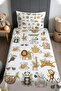 Cheerful Forest Patterned Bedspread and Pillowcase