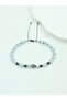 Certified Aa+ Labradorite, Aquamarine, Aa+ Moonstone, Magnetite, and Hematite Natural Stone Men's Bracelet - Aquarius Zodiac Sign - 4