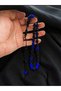 Handcrafted Barley Cut Powdered Amber Prayer Beads Blue Black Moire Prayer Beads - 2