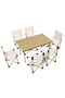 Folding Camping Table Carbon Steel Portable Outdoor Table for Picnic BBQ Fishing Easy Setup - 7