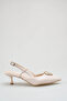 Heeled Women's Shoes - 5 cm Thin Heel Pointed Toe Open Back Stiletto Shoes Leather Patent Leather - 8