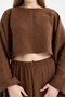 Stone-Detail Oversized Muslim Fabric Two-Piece Set - 4