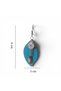 Bohemian Style Genuine Leather Dangle Earrings - Non-Tarnishing, Non-Allergenic, Antique Yellow |   Petrol Green - 3