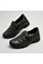 (Br Gol) Inside and Outside Genuine Leather Phlon Light Sole Casual Women's Shoes Black - 3
