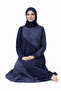 Women's Middle Age Patterned Mother's Combed Cotton Dress 4319 - 4