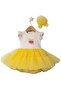 BONBON TUTU DRESS AND HEADBAND - YELLOW - 2