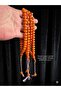 Güleç Natural Stone Omari Master Signed German Crushed Stone Prayer Beads - 9.30X11.30 mm Flat Sphere Cut - 3