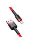 Cablu Cafule Cablu USB Lightning 2.4A 1m (negru+rosu) - 2