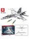 33022 American Mcdonnell Douglas F18 Hornet Strike Fighter Jet Aircraft Creative Building Block Set - 8