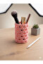 Tabletop Pen Holder & Makeup Organizer Modern Heart-Shaped Decor