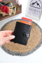 Genuine Leather Minimal Mechanism Card Holder 1341