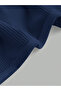 Navy Blue Strapless Front Knot Detailed Crop Blouse Women's Fit Cut Bustier, Front Knot Strapless Crop Blouse - 3