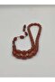 Artisanally Crafted Orange Crystal Amber Praying Beads 8 * 12 mm Capsule-Cut with System of Fitting Tools - 4