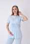 3-Piece Maternity Pajama and Dressing Gown Set - Nursing-Friendly Lace Maternity Set - 6