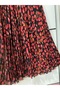 Patterned Chiffon Boho Lined Flared Skirt - 2