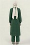 Brown 100% Cotton Muslin Fabric Zippered Comfortable Fit Hijab Women's Set - Hajj and Umrah Clothing - 7