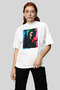 Selena Gomez Neon T-Shirt |   Unisex 100% Cotton Black & White Printed Custom Design Tee - 3