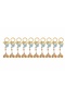 10 Pieces Manifest Caravan Natural Stone Keychain/Bag Ornament (Citrine-Nephrite-Aventurine) - 2