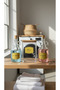 Set of 3 Detergent Jars with Wooden Lids 2000Ml-Glass Softener and Liquid Detergent Bottle 1000ml - 3