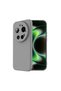 Xiaomi 17 Ultra Compatible Silicone Case - Pastel Color Tone Flexible Cover with Camera Protection - Gray