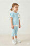 Baby Girl Teddy Bear Summer Top and Bottom Set 100% Cotton Combed Cotton 1-3 Years Old - 2