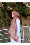 Women's Burgundy Tile Ethnic Paisley Patterned Soft Textured Cotton Soft Shawl - 7