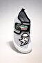 Boys' Plush Comfortable Sole Velcro Adjustable Home School Nursery Slippers Shoes - 4
