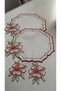 Placemat Supla Presentation Napkins with Lily Embroidery for 2 Persons - 4 Piece Spring Series with Gift
