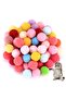 Mini Pompon Cat Toy Ball 5 cm (2 Pieces) – Soft Colorful Silent Cat Play Ball - 2