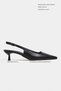 Dipsy Black Matte Buckle Detail Pointed Toe Women's Heeled Shoes - 3