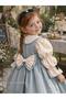 Nile Green Gepiyerli Baby Girl Birthday Dress Special Occasion Dress Children's Dress - 2