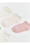 Baby Girl Booties Socks Pack of 5 - 2