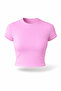 Women's Plain Crop T-Shirt Basic Cotton Lycra