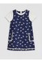 Lcw kids navy blue bow printed girl's dress and t-shirt - 2